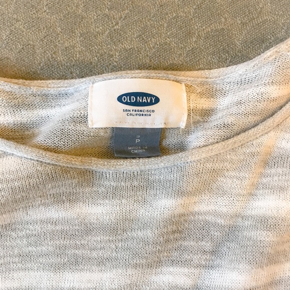 OLD NAVY Grey and pink striped cardigan - Picture 3 of 4